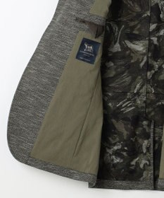 JOSEPH ABBOUD 【イタリア素材/軽量/ストレッチ】バックプリントジャージー ジャケット