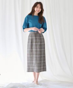 ANY 【WEB限定・接触冷感】シルケットスムース ギャザーパフスリーブトップス