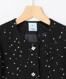 組曲 フラワースパンコール ツイードジャケット