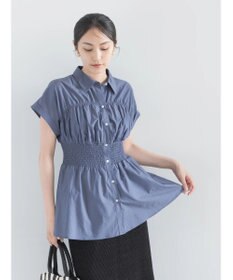 Te chichi 【接触冷感】ターンバックスリーブシャーリングブラウス