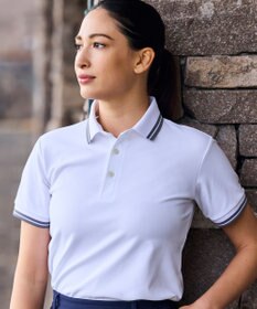 ZERO HALLIBURTON 【吸水速乾・UVケア】 ダブルラインベーシック鹿の子ポロシャツ ZHG-W5S4a 82977