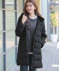 Tiaclasse フード裏エコファーダウンコート