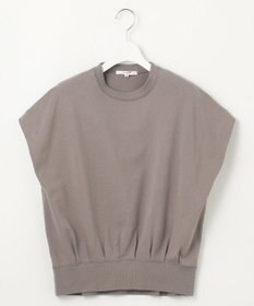 23区 【SLOW/WEB限定】コンパクトインレー フレンチスリーブ カットソー