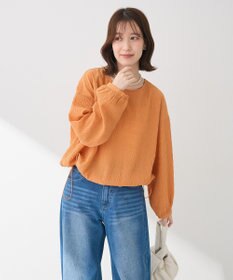 Green Parks 裾ドロスト表面長袖プルオーバー