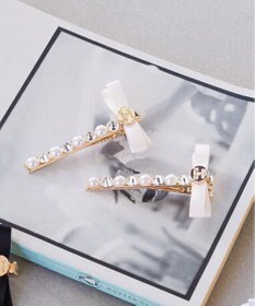 Maison de FLEUR リボンビジューピンセット