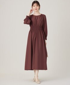 ANY SIS 【洗える】シャーリングディテール ワンピース