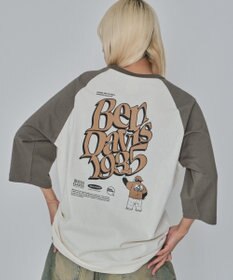 WEGO 【ユニセックス着用ITEM/MLサイズ展開】別注BENDAVISグラフィックラグランT（7S）