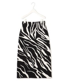 ICB 【洗える】アニマルジャガード  ニットスカート