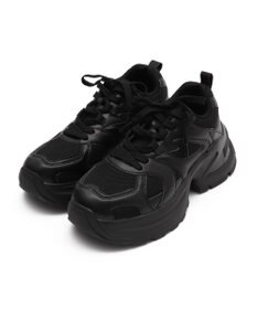 WEGO PUメッシュヒールダッドスニーカー