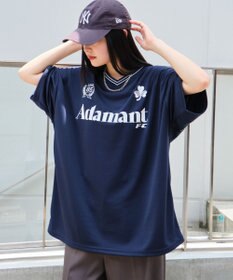 WEGO 【２点セット/ユニセックス着用ITEM/吸水速乾】アクセ付きメッシュロゴT（SS）