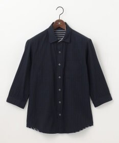 JOSEPH ABBOUD 【キングサイズ・オーガニックコットン/サスティナブル】JOE COTTON プリッセリバー リバーシブル シャツ