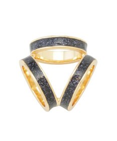 MOONBAT Luna Luce(ルナルーチェ)スカーフリング ラメ 3 Ring お手持ちのスカーフを通すだけ ギフト