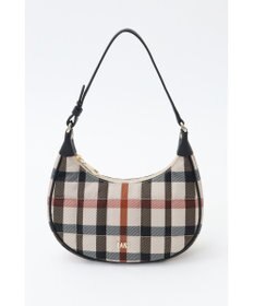 DAKS MABELハウスチェックハーフムーンハンドバッグ