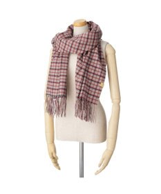 MOONBAT WEB限定【洗える】ミエル (miel) カシミヤ100％ チェックストール