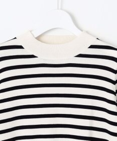 Feroux 【洗える】袖フレアボーダー ニット