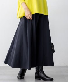 23区 【洗える】ストレッチタイプライター フレア スカート ブラック系