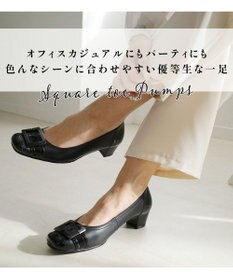 Pointer 日本製 本革バックルパンプス