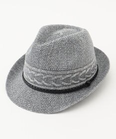 JOSEPH ABBOUD 【洗える・サイズ調整可】ウォッシャブルヘリンボーン ハット ライトグレー系