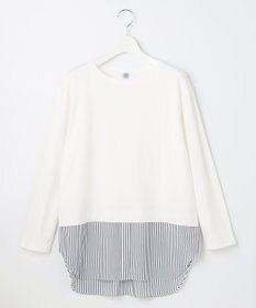 J.PRESS LADIES 【接触冷感・UVケア】レイヤードジャージー カットソー