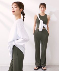 OP／FILA 【Ocean Pacific】ラッシュガードロングボトム付き タンクトップデザイン水着4点セット