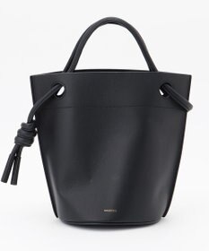 23区 ORSETTO レザー バケット ショルダー バッグ ブラック系