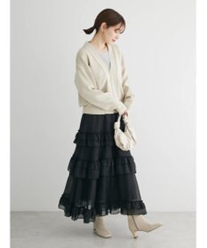 Green Parks ・ＥＬＥＮＣＡＲＥ　ＤＵＥ　シアーフリルティアードスカート
