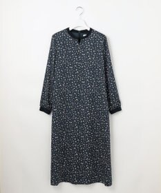 J.PRESS LADIES L 【洗える】スパンウェーブフラワープリント ワンピース