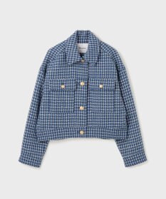 GRACE CONTINENTAL チェックツイードブルゾン