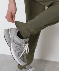 WEGO 【接触冷感/吸水速乾/ストレッチ/ウエスト紐/らくらくのびる/MLサイズ展開】カルゼレギンスアンクルパンツ