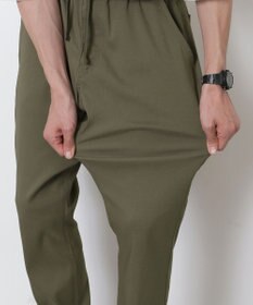 WEGO 【接触冷感/吸水速乾/ストレッチ/ウエスト紐/らくらくのびる/MLサイズ展開】カルゼレギンスアンクルパンツ