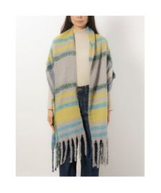 UNBILLION カシュネ cache nez / 太フリンジハーフチェックストール