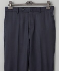 GOTAIRIKU 横に伸びる【TasmaniaWool/タマニアウール】ストレッチ スーツ（ネイビーストライプ）