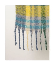 UNBILLION カシュネ cache nez / 太フリンジハーフチェックストール