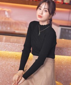 Tiaclasse 【洗える】ランダムリブニットプルオーバー