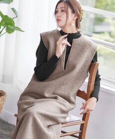 Tiaclasse 【洗える】ランダムリブニットプルオーバー