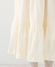 earth music&ecology ピンタックティアードミディスカート