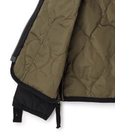 UNFILO 【120-150cm】TAION ミリタリーZIP Vネック ダウンジャケット(UNISEX)