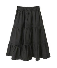 earth music&ecology ピンタックティアードミディスカート