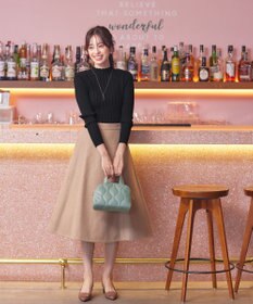 Tiaclasse 【洗える】ランダムリブニットプルオーバー