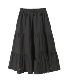 earth music&ecology ピンタックティアードミディスカート