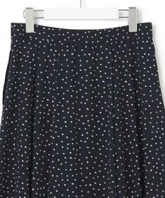 23区 【セットアップ対応/洗える】バックサテンアムンゼン ドットプリント スカート