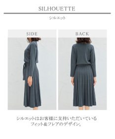 Tiaclasse L 【洗える】1枚で着映えするチェック柄編みニットワンピース