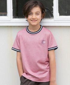 J.PRESS KIDS 【140-170㎝】COOLMAX コンビボーダー リブＴシャツ
