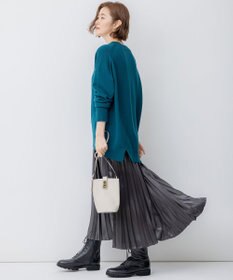 23区 【洗える】レザーライク プリーツスカート