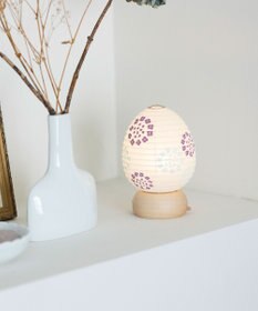 ちょうちん堂 【きもち】EGAO 紫陽花 ちょうちん ライト