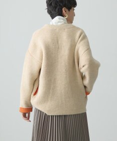 AMERICAN HOLIC ブークレＷフェイスＶネックニットカーディガン