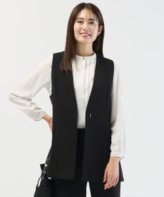 J.PRESS LADIES L 【セットアップ対応】セラテリーダブルクロス ジレ