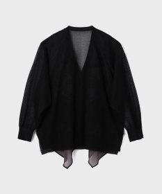 GRACE CONTINENTAL スカーフコンビニットカーディガン