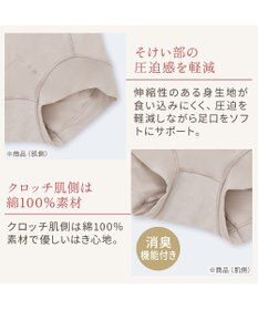 BRADELIS New York 【BRADELIS NewYork peace】綿混フィットレースショーツ24 ブラデリス 補正下着 ハイウエスト 深め