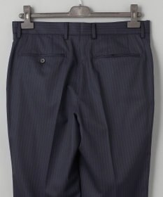 GOTAIRIKU 横に伸びる【TasmaniaWool/タマニアウール】ストレッチ スーツ（ネイビーストライプ）